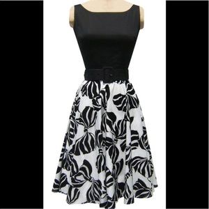 Trashy Diva Zebra Bow Dress EUC